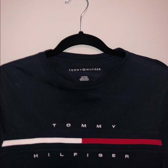 Navy Blue Tommy Hilfiger Tee - Picture 2 of 2